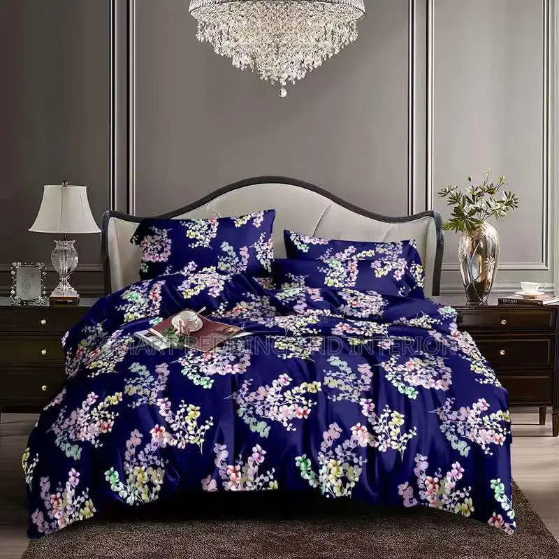 Italian Bedsheet (Purple Flowers}
