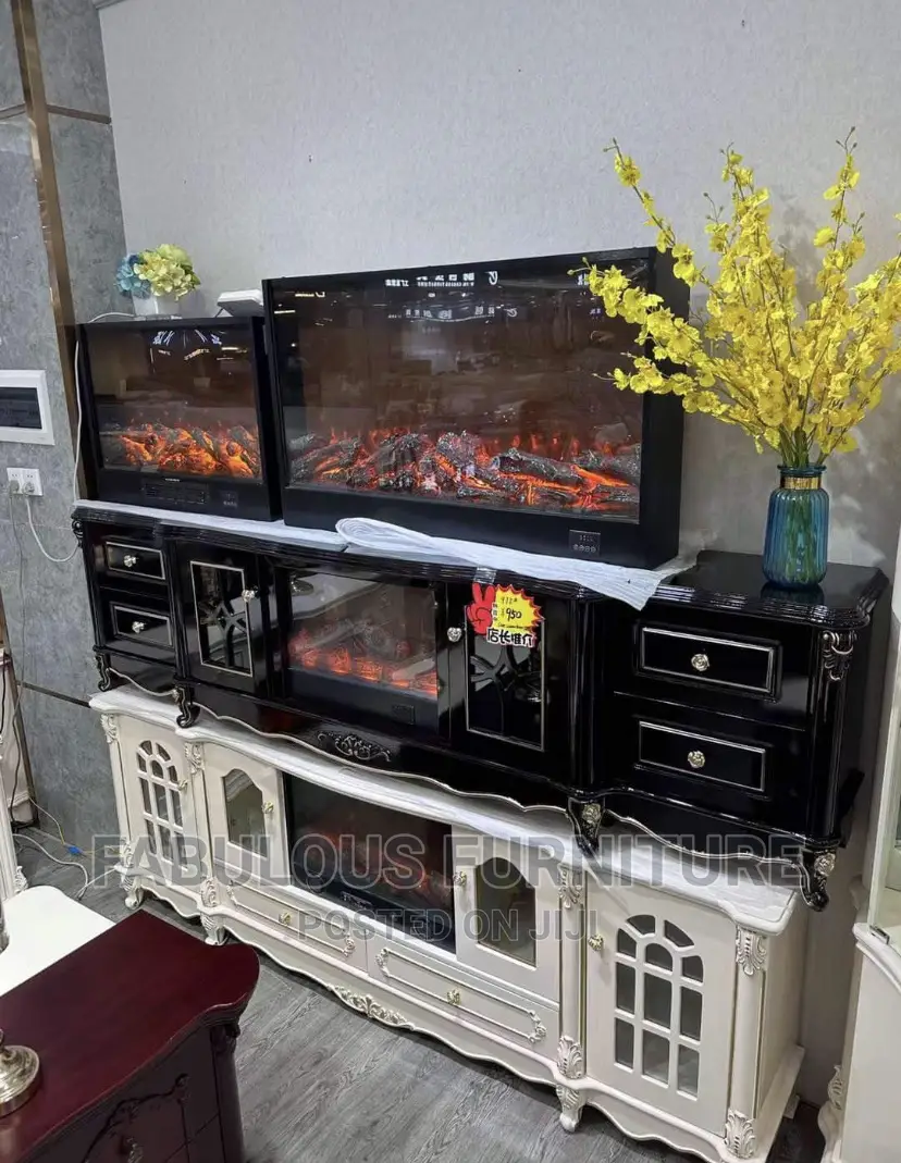 Royal Fireplace Tv Stand / Tv Bench / Room Divider