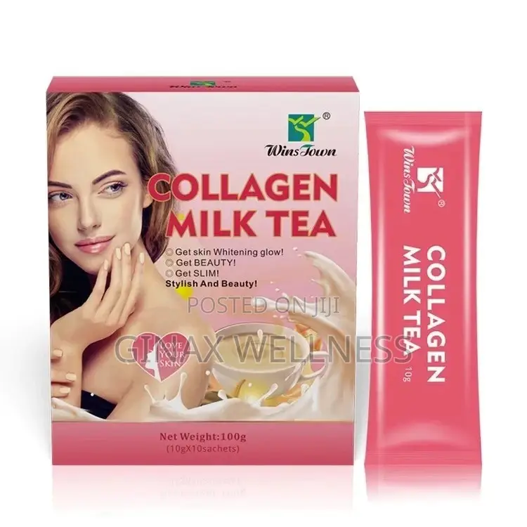 Collagen Milk Tea for Skin Whitening, Anti-Aging, and Beauty