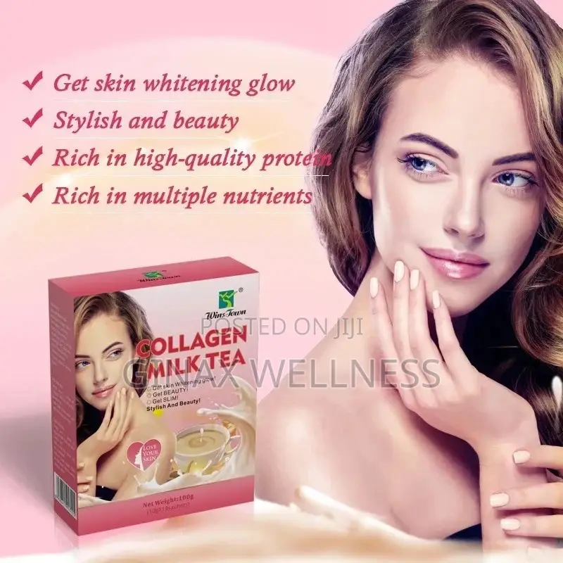 Collagen Milk Tea for Skin Whitening, Anti-Aging, and Beauty