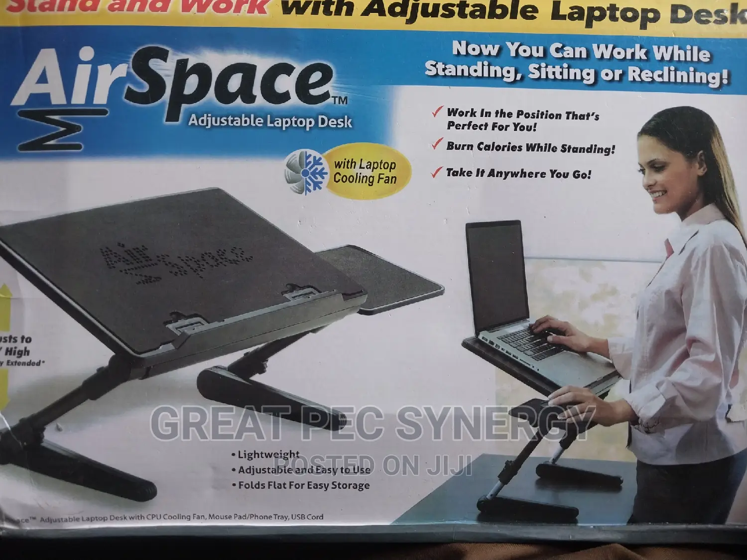Airspace Adjustable Laptop Desk