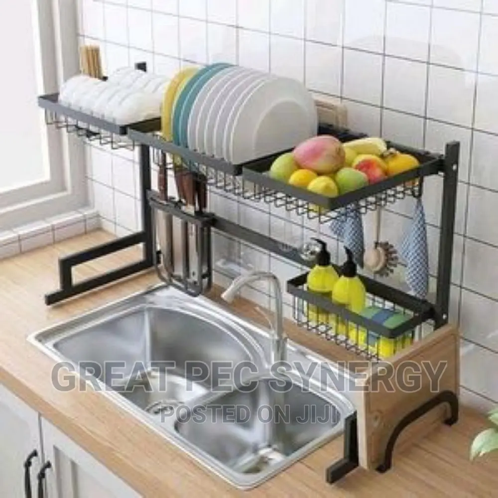 Over The Sink Dish Drainer - 2 Layers.