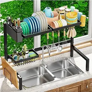 Over The Sink Dish Drainer - 2 Layers.