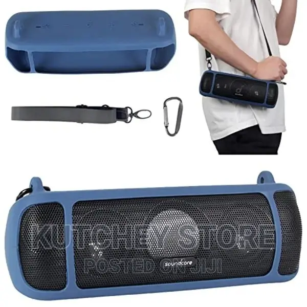 Silicone Pouch for Soundcore Motion+ Speaker Blue Red Black