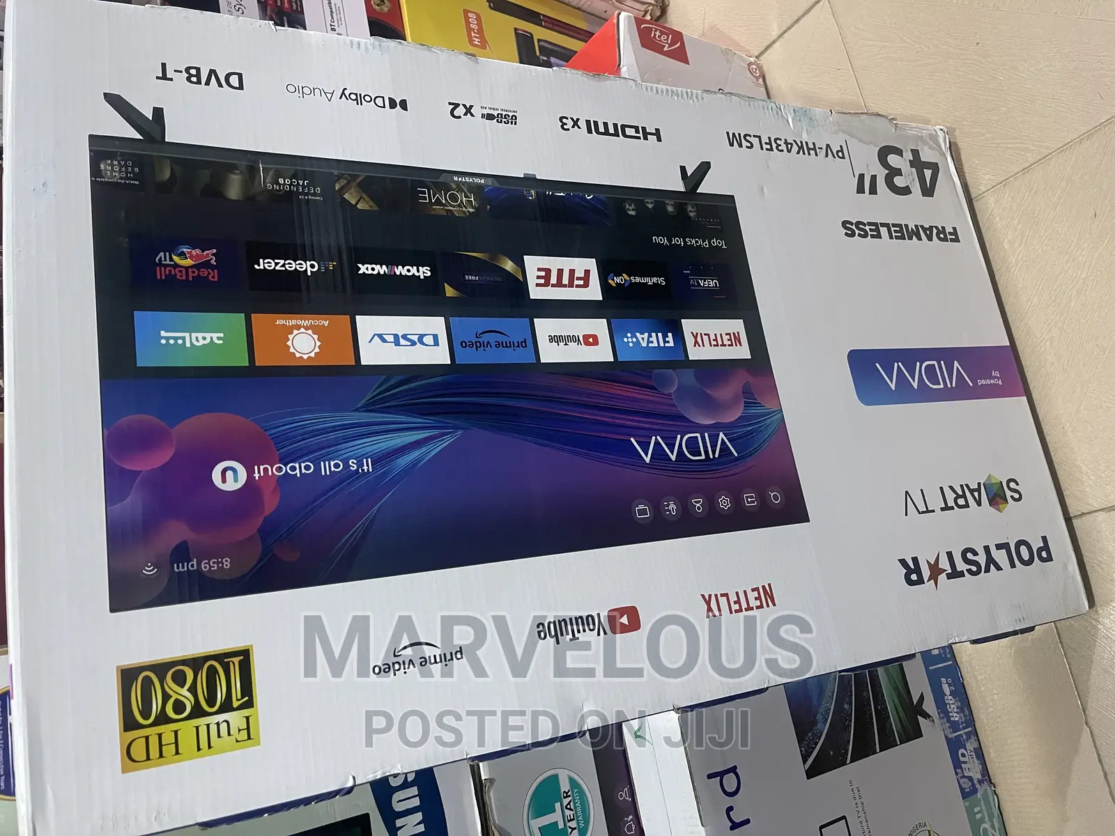 Polystar 43inch Smart Full HD Television Full Smart