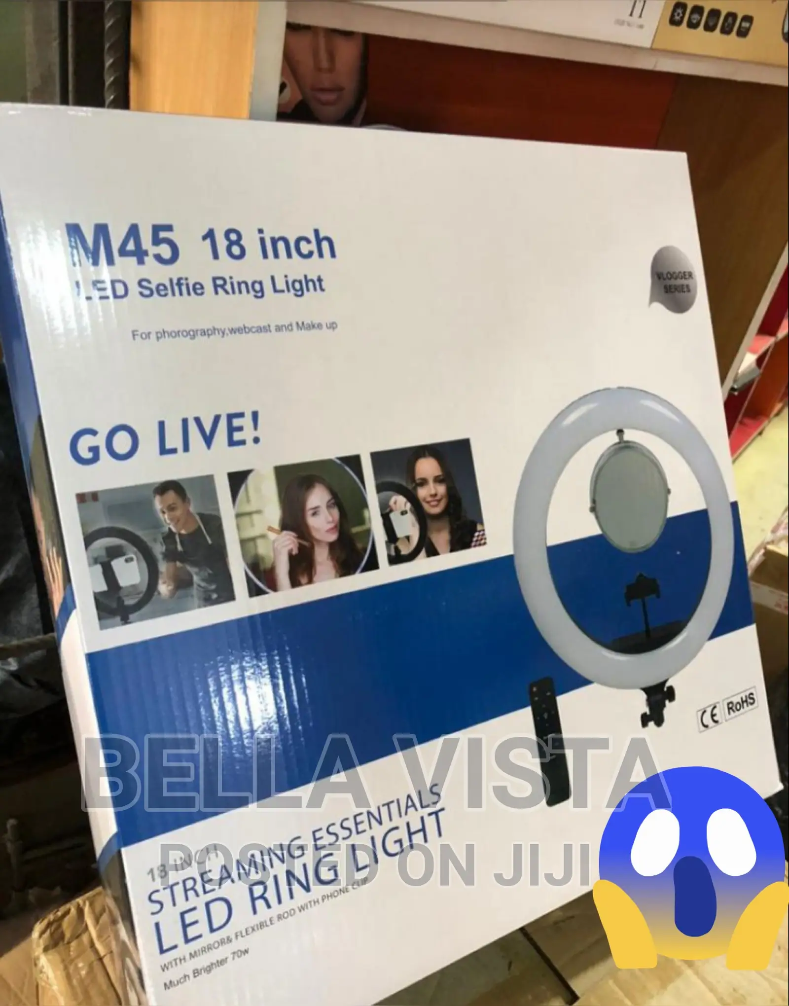 M45 Selfie Ring Light Touch 45CM / 18-Inch Without Battery