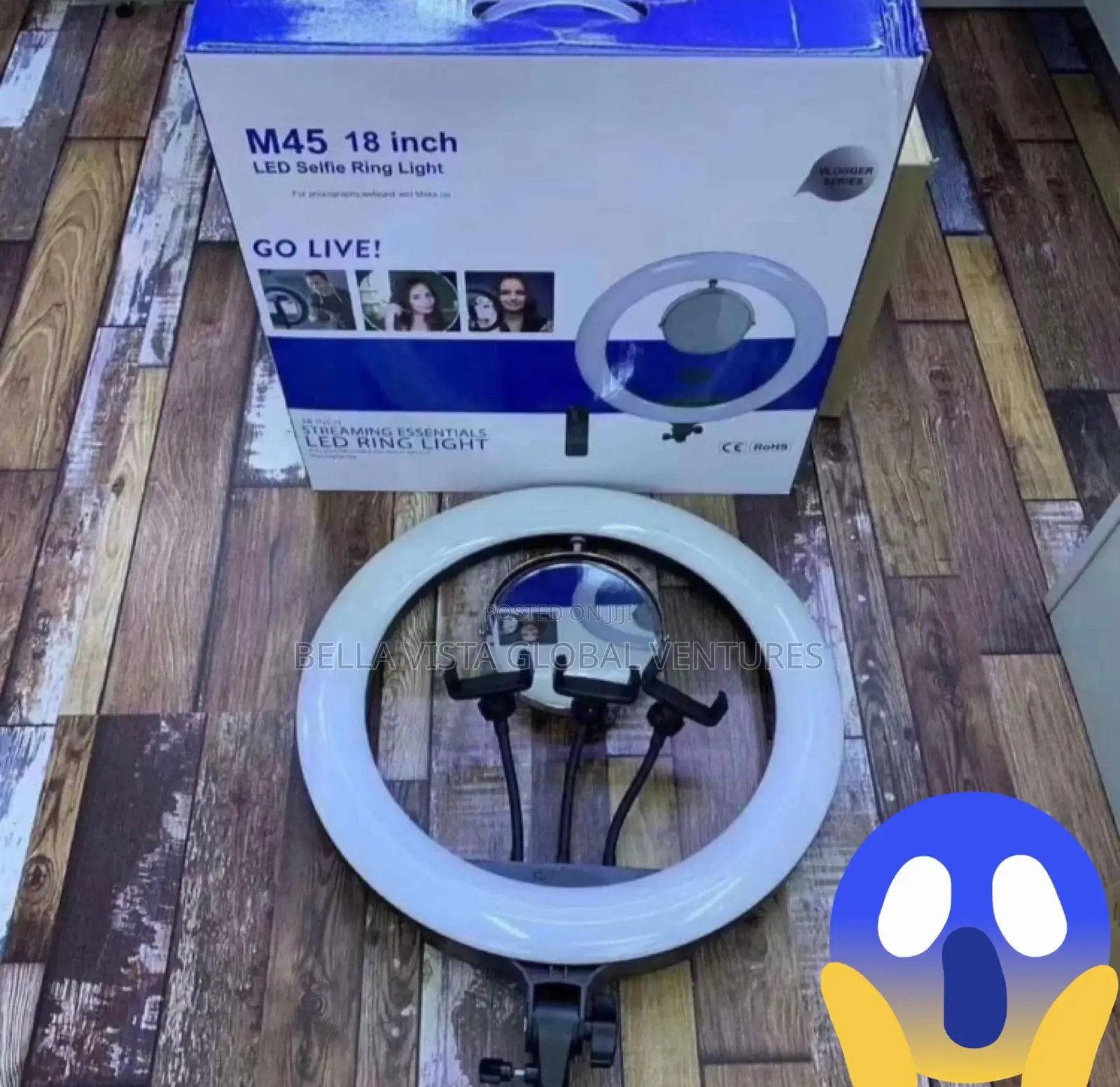 M45 Selfie Ring Light Touch 45CM / 18-Inch Without Battery