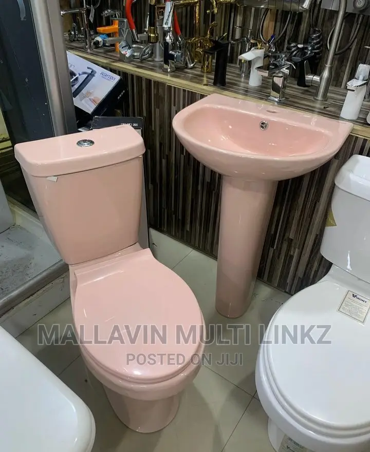 Colored Toilet Seat and Basin