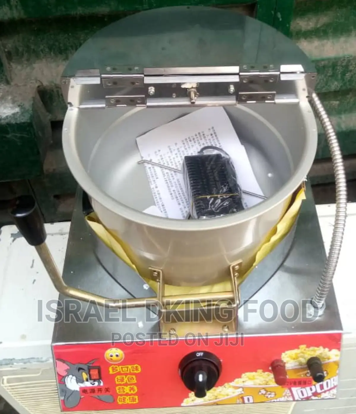 Industrial Big Pot Gas Foreign Table Top Popcorn Machine