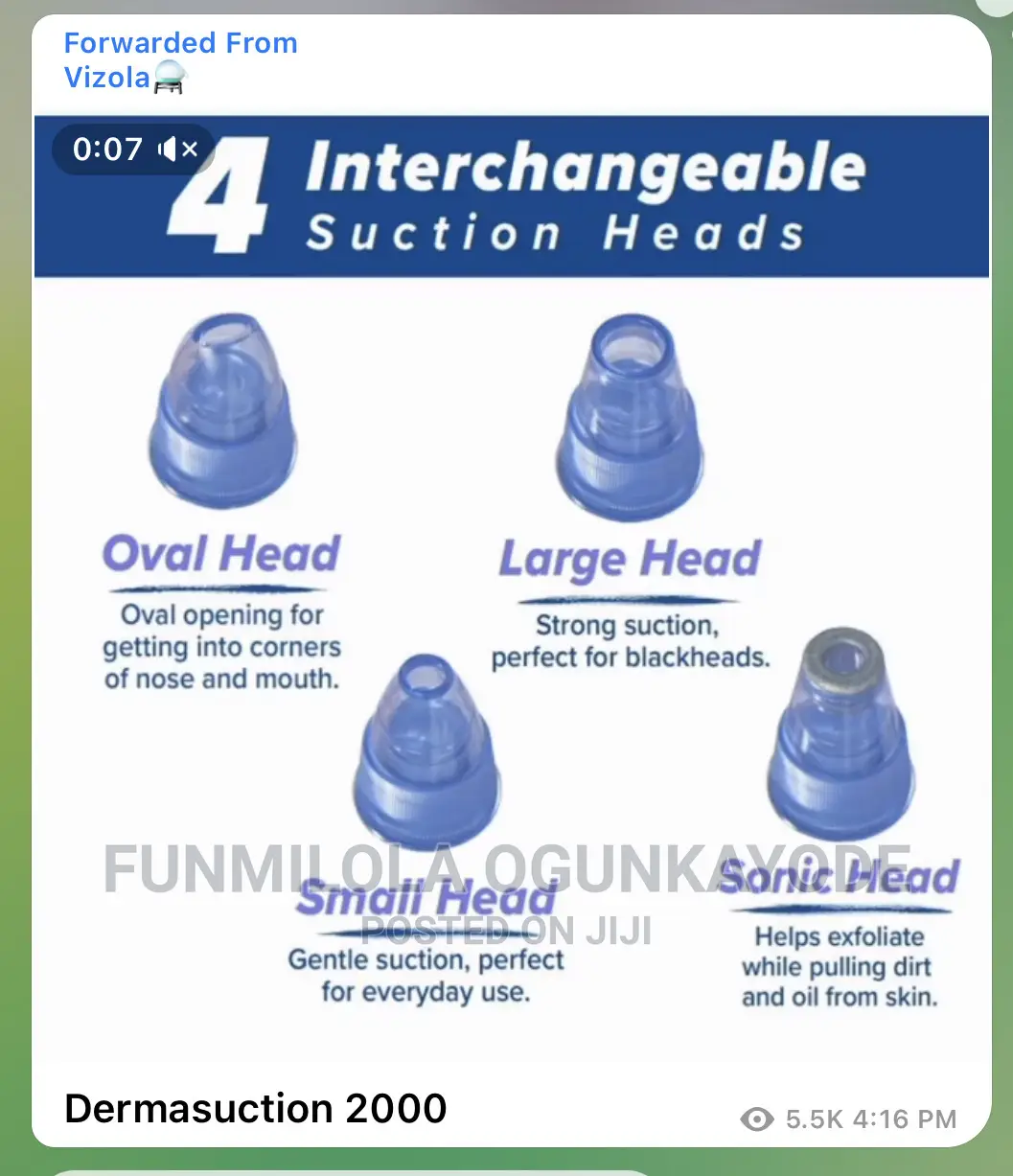 Dermasuction/Pore Cleaning Device With Vaccum Action