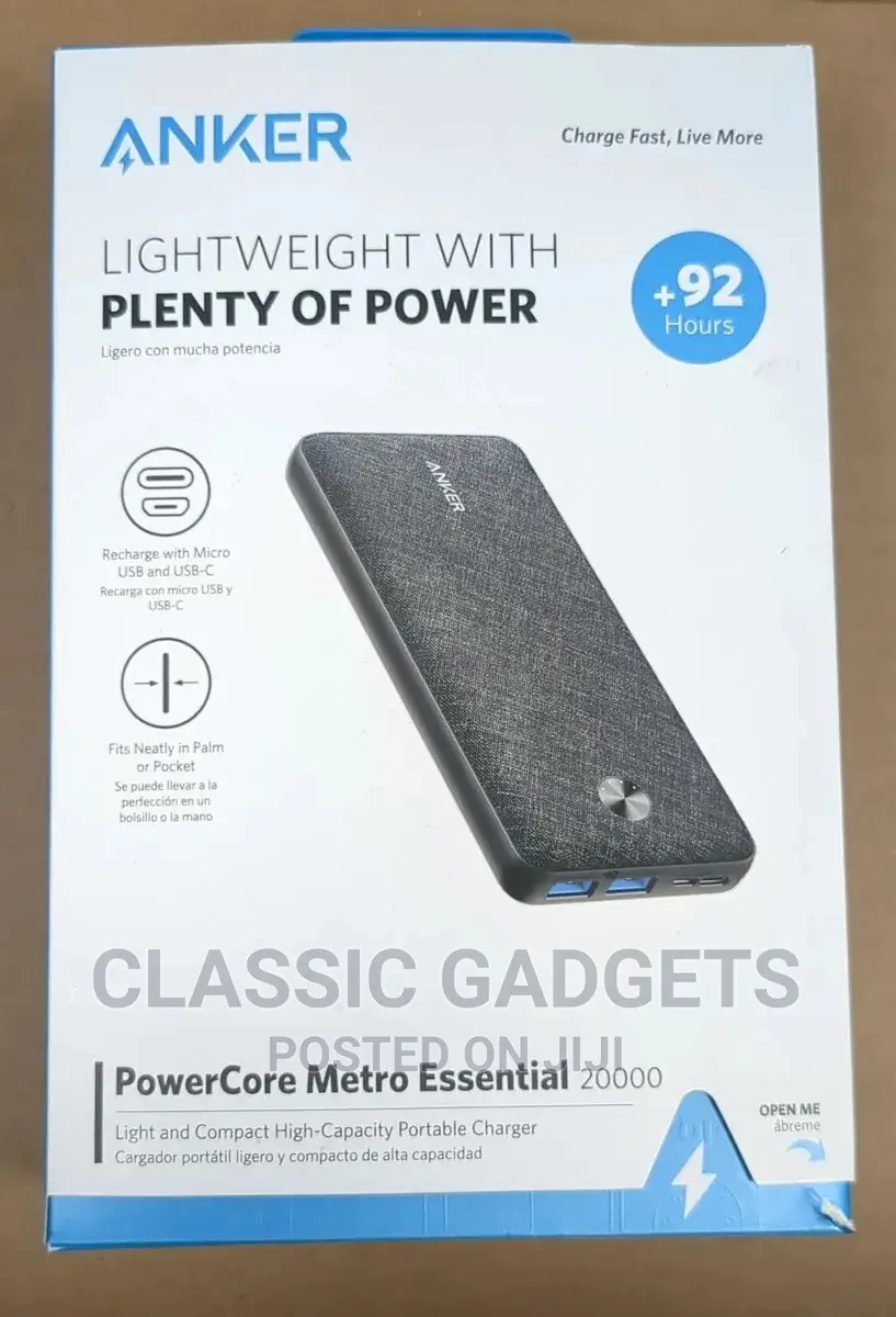 Anker Powercore Metro Essential 20000mah Portable Power