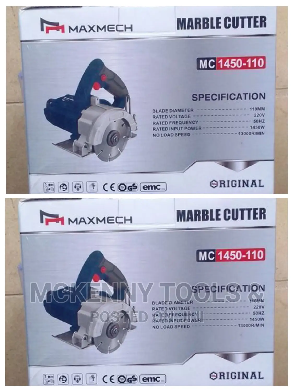 Maxmech Electric Marble Cutting Machine