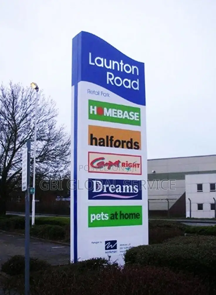 Pylon Sign, All Signage