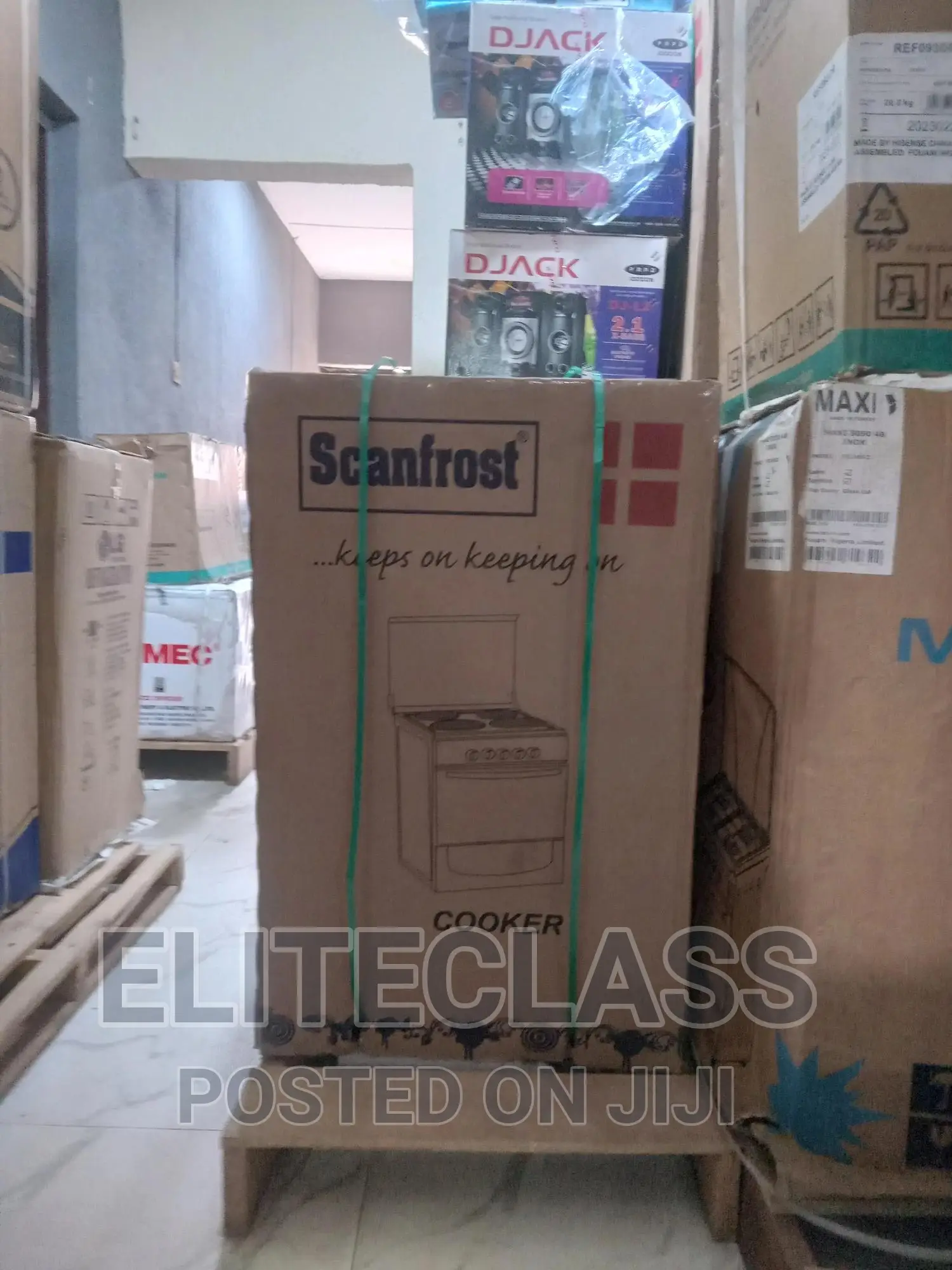 Brand New Scanfrost (CK5400B) 4 Burner Gas Cooker