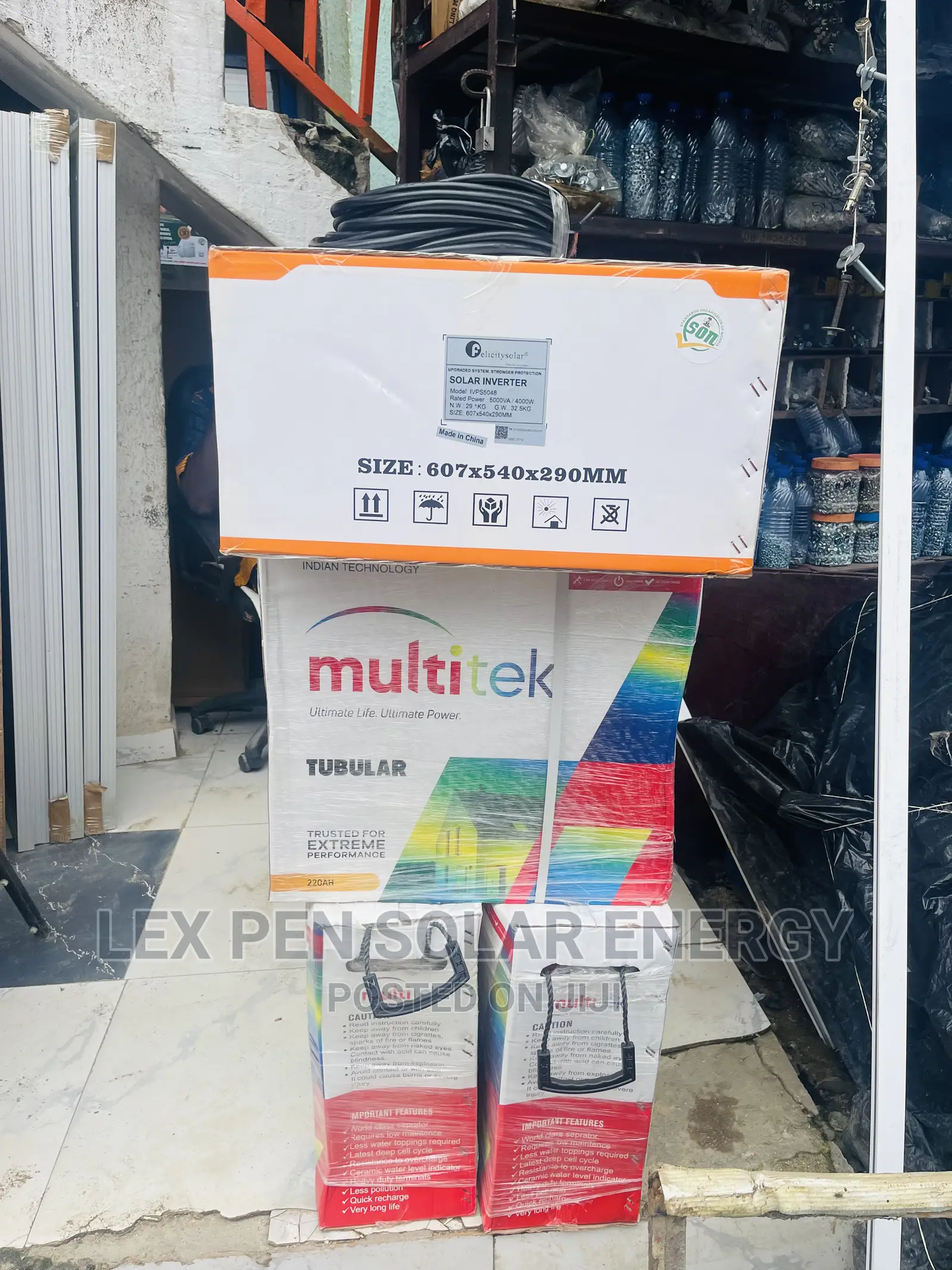 5kva 48v Installation With 220ah 12v Tubular Water Battery