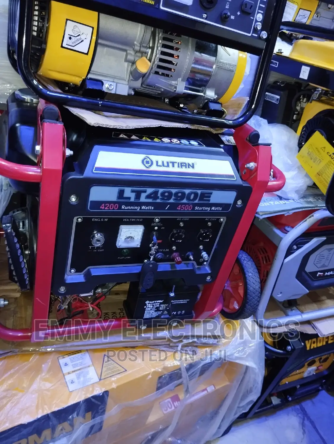 4.5kva Lutian Remote Control Petrol Generator 100% Copper