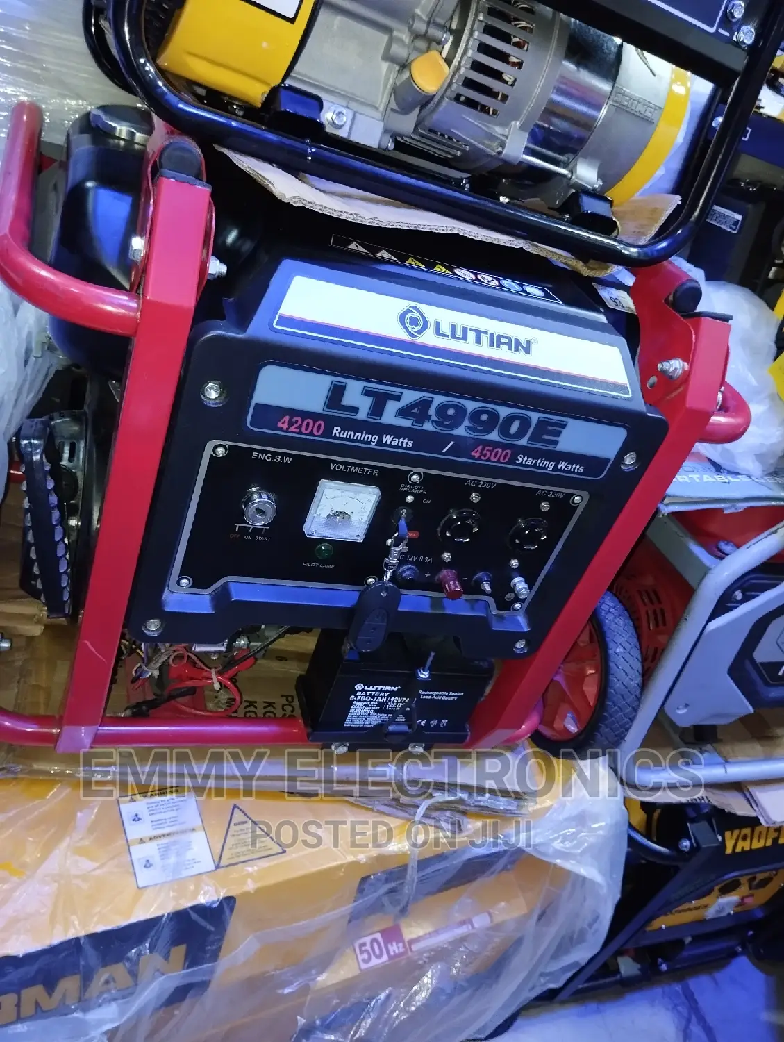 Lutian 4.5kva Remote Control Petrol Generator 10p% Copper