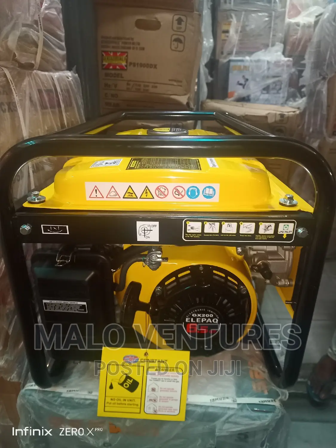 4.5kva Natural Gas Elepaq Generator 100% Copper