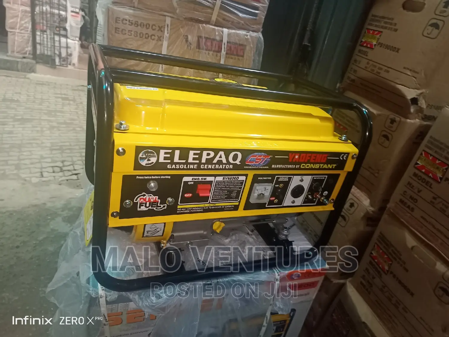 4.5kva Natural Gas Elepaq Generator 100% Copper