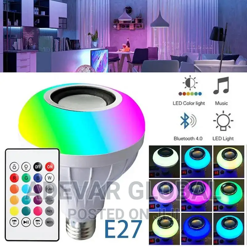 Bluetooth Music Bulb Remote Control Led Music RGB Light