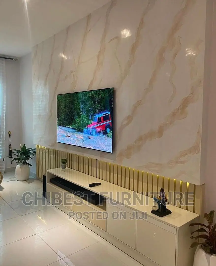 TV Console Made With Imported HDF Wood and Glossy Boards