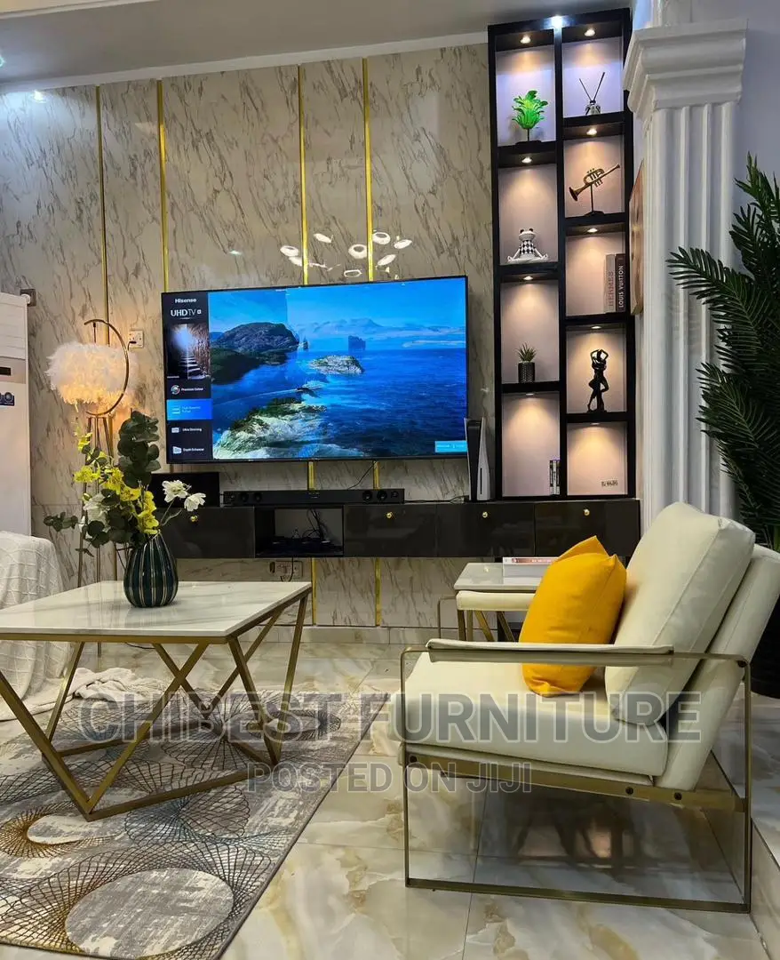 TV Console Made With Imported HDF Wood and Glossy Boards