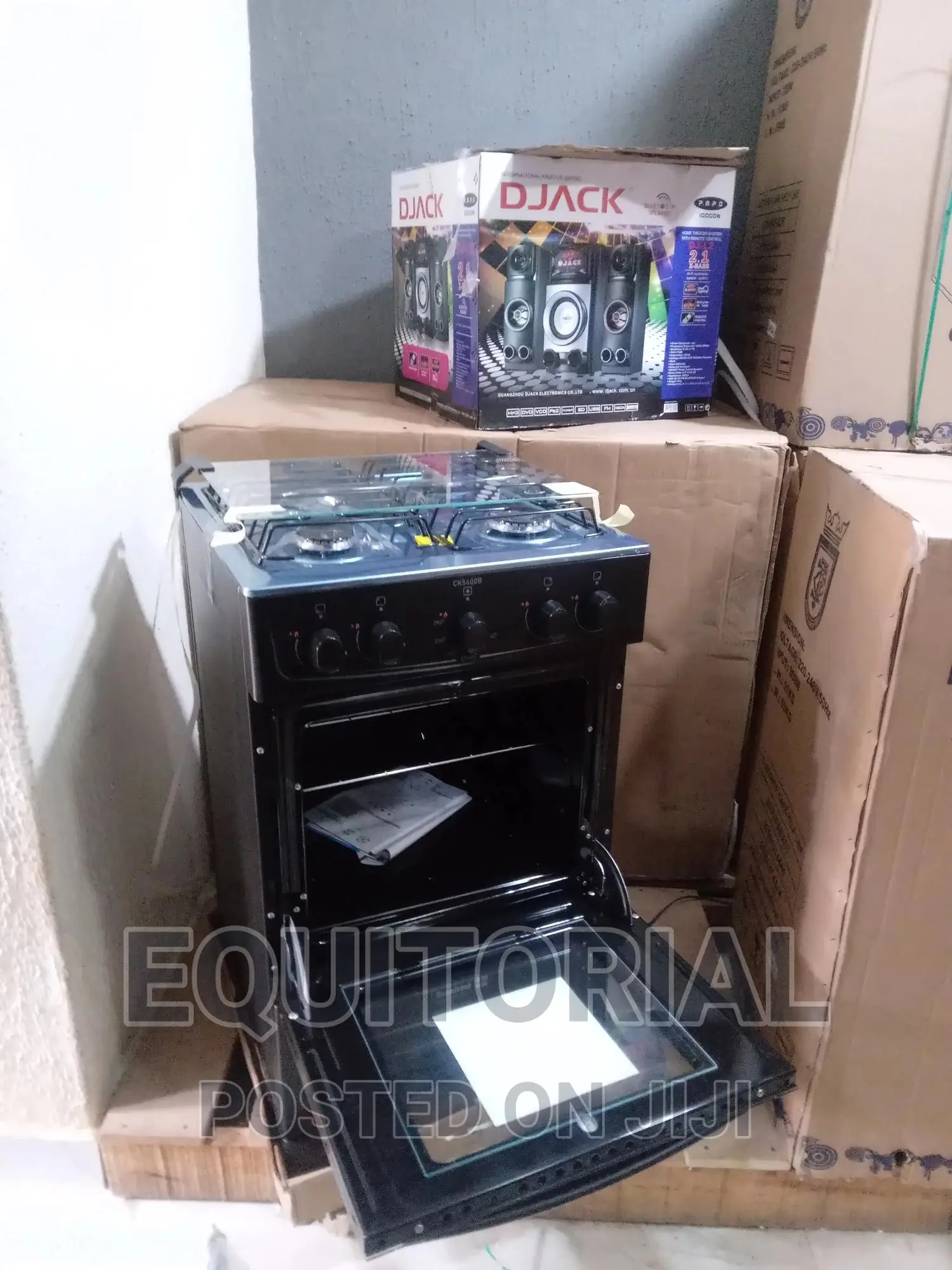 New Scanfrost Standing 4 Burner Gas Cooker-Ck5400b