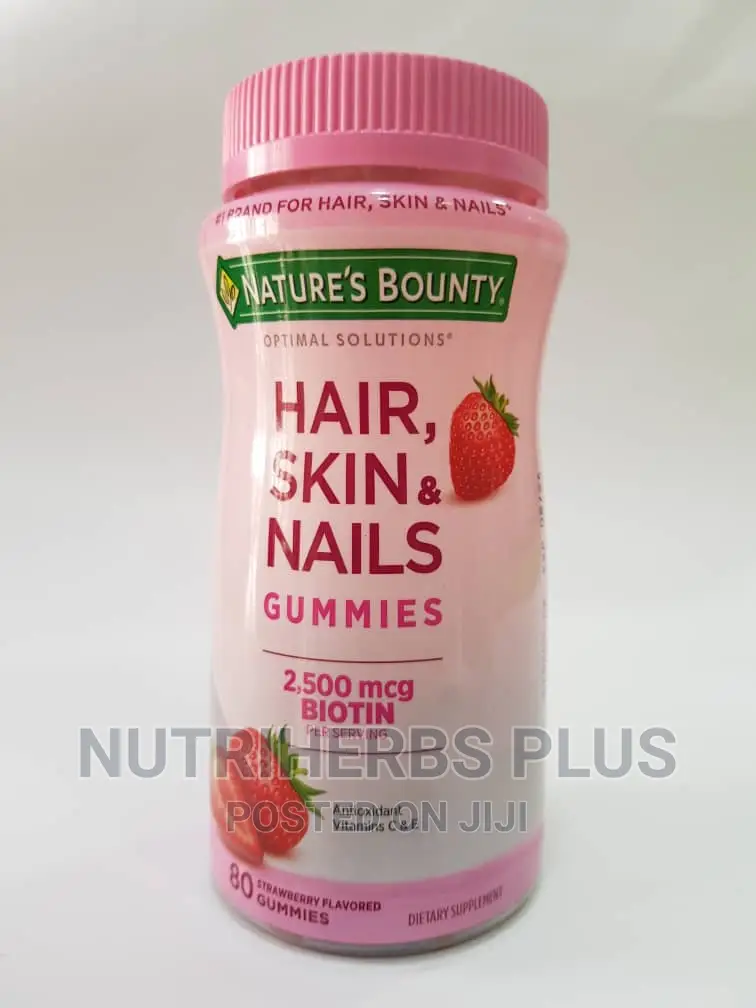 Natures Bounty Hair Skin Nail Gummies Glow Skin Inside Out