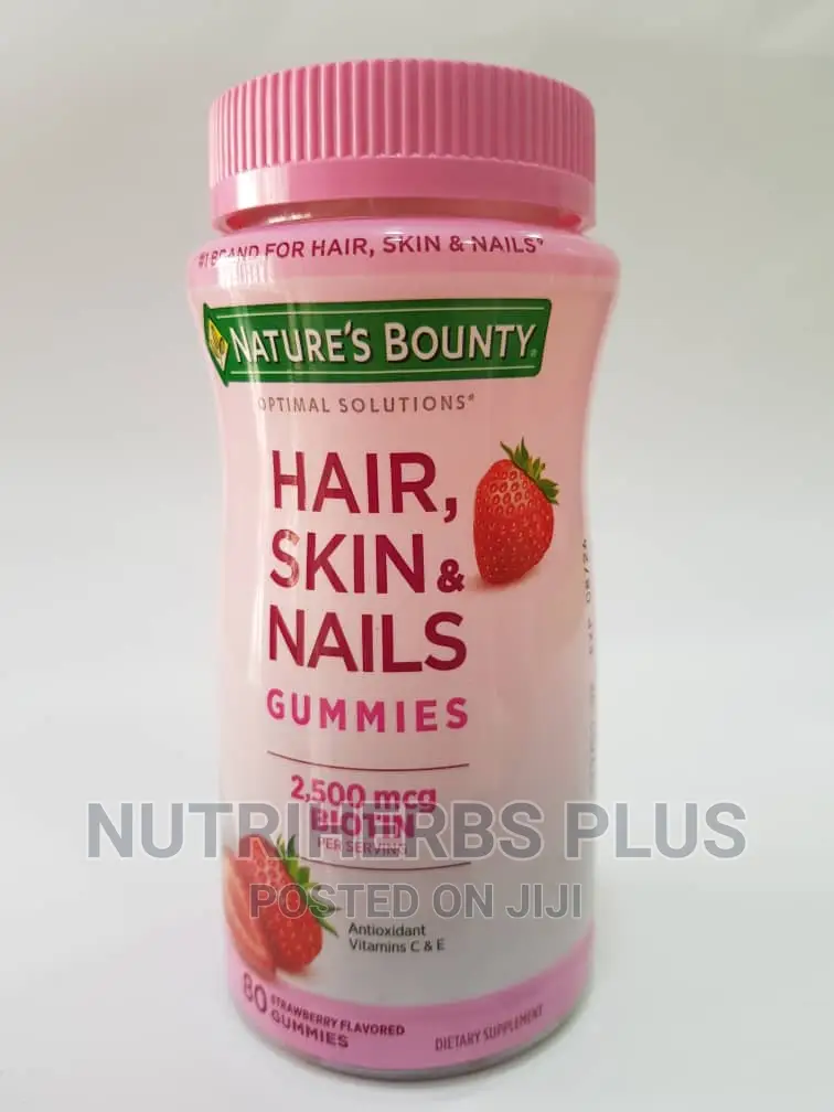 Natures Bounty Hair Skin Nail Gummies Glow Skin Inside Out