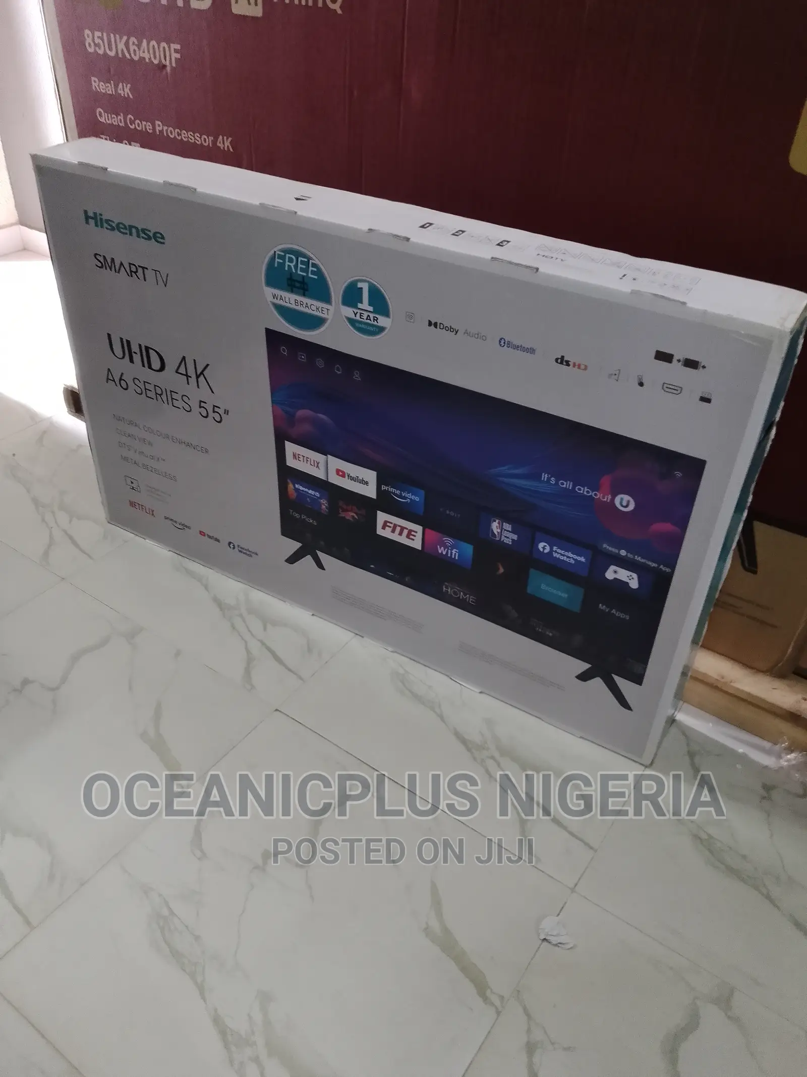 Qaulity View Hisense 55 Inches Frameless Smart TV