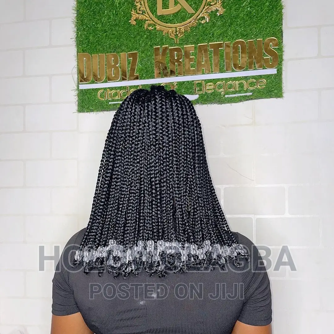 Home Service Hairdresser and Beaded Ghana Weaving Wig