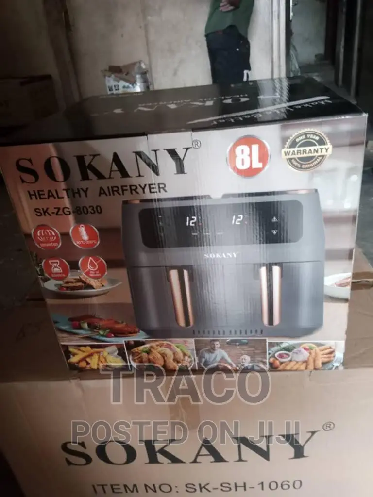 Sokany Dual Zones 8L Digital Air Fryer