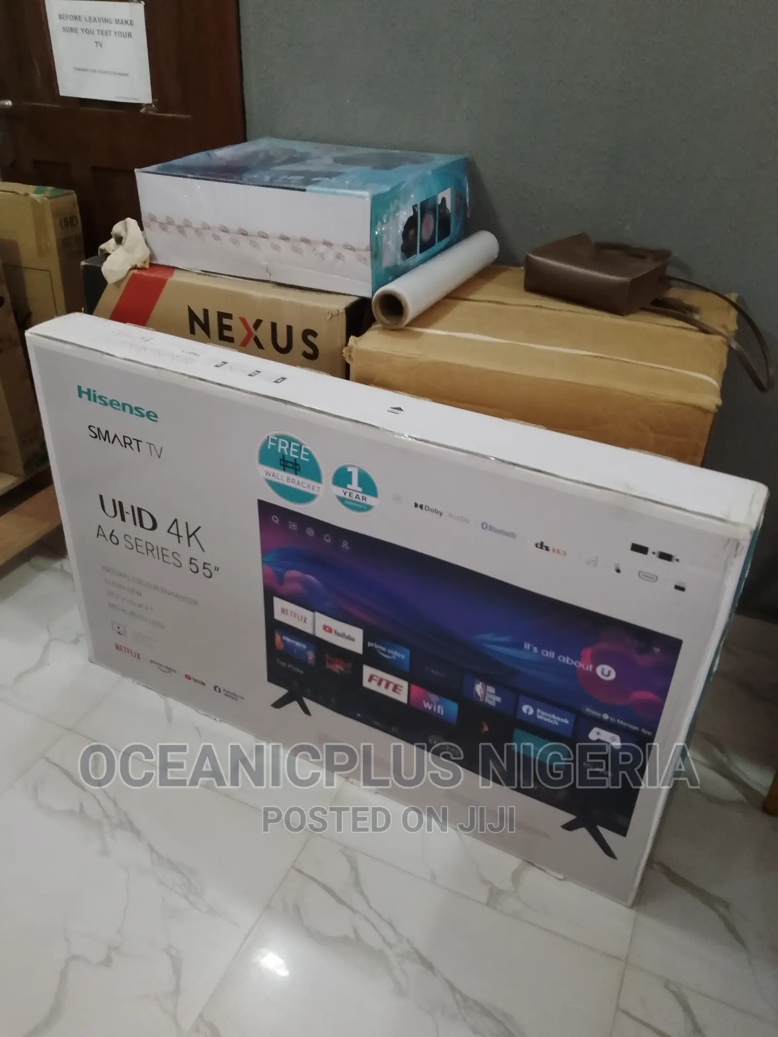 Brand New Hisense 55 Inches Smart Frameless TV