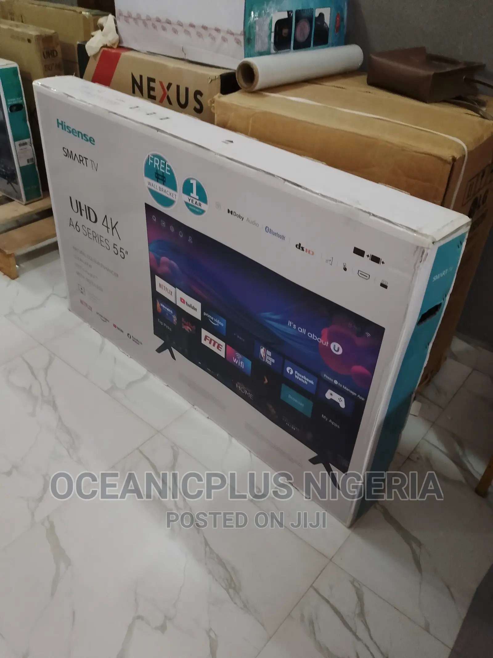 Top Quality Hisense 55 Inches Smart Frameless TV