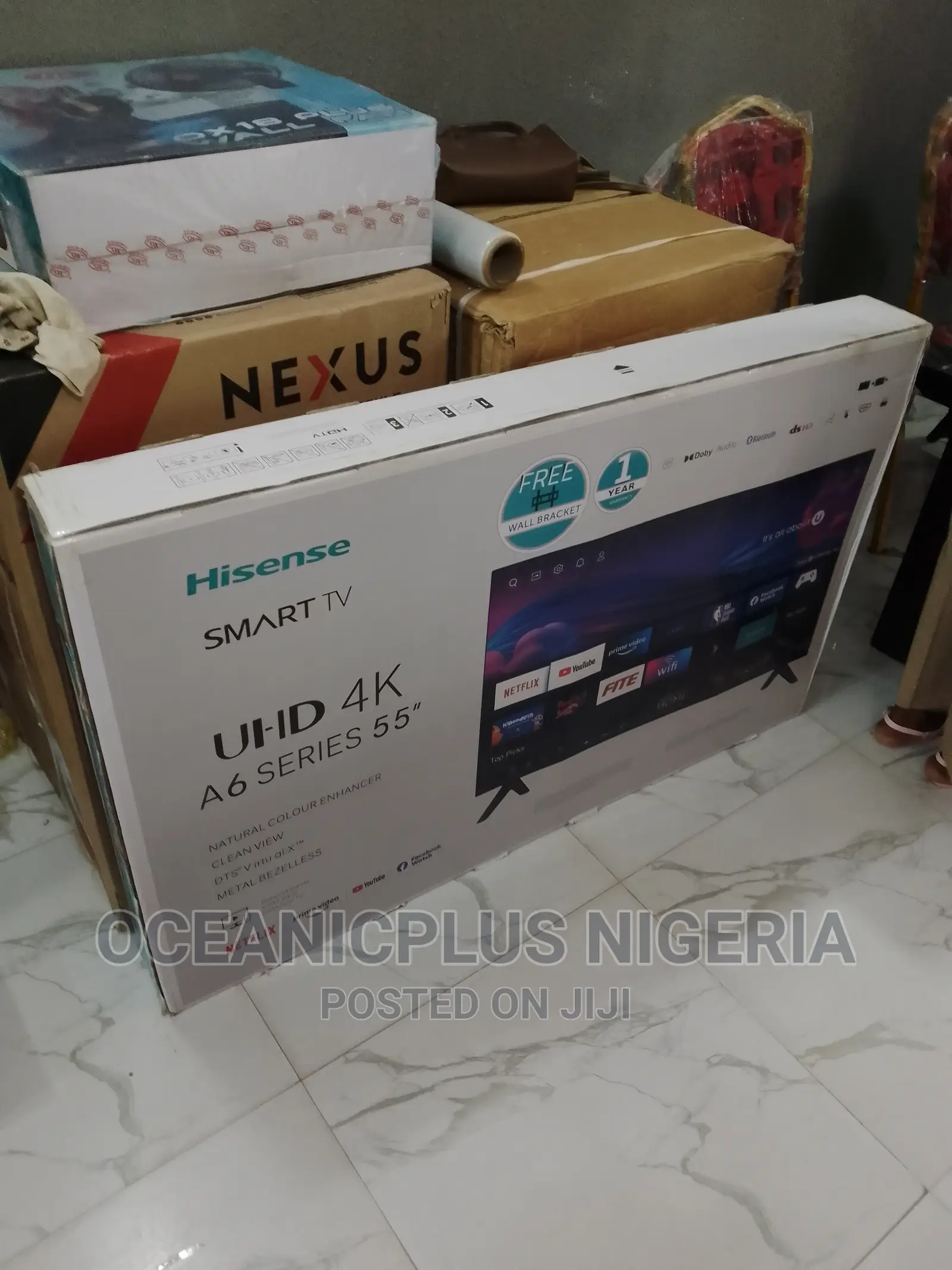 New Hisense 55 Inches Smart Frameless TV