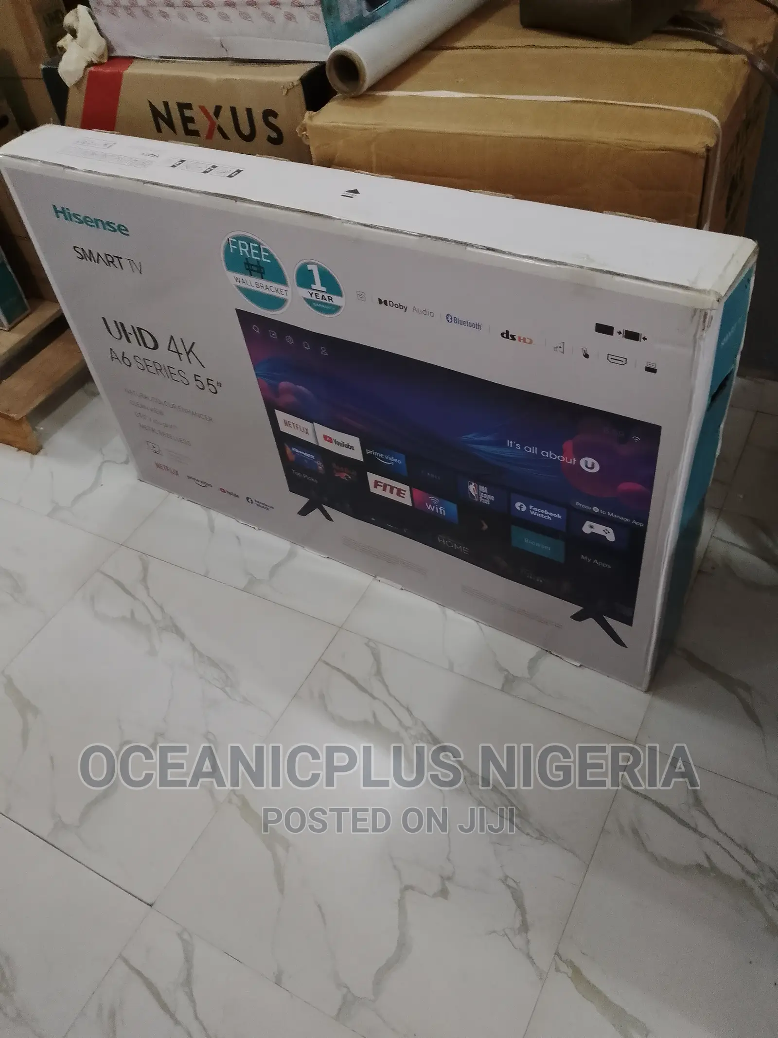 New Hisense 55 Inches Smart Frameless TV