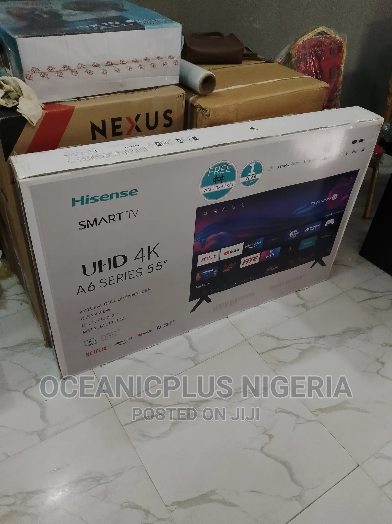 Affordable Hisense 55 Inches Smart Frameless TV