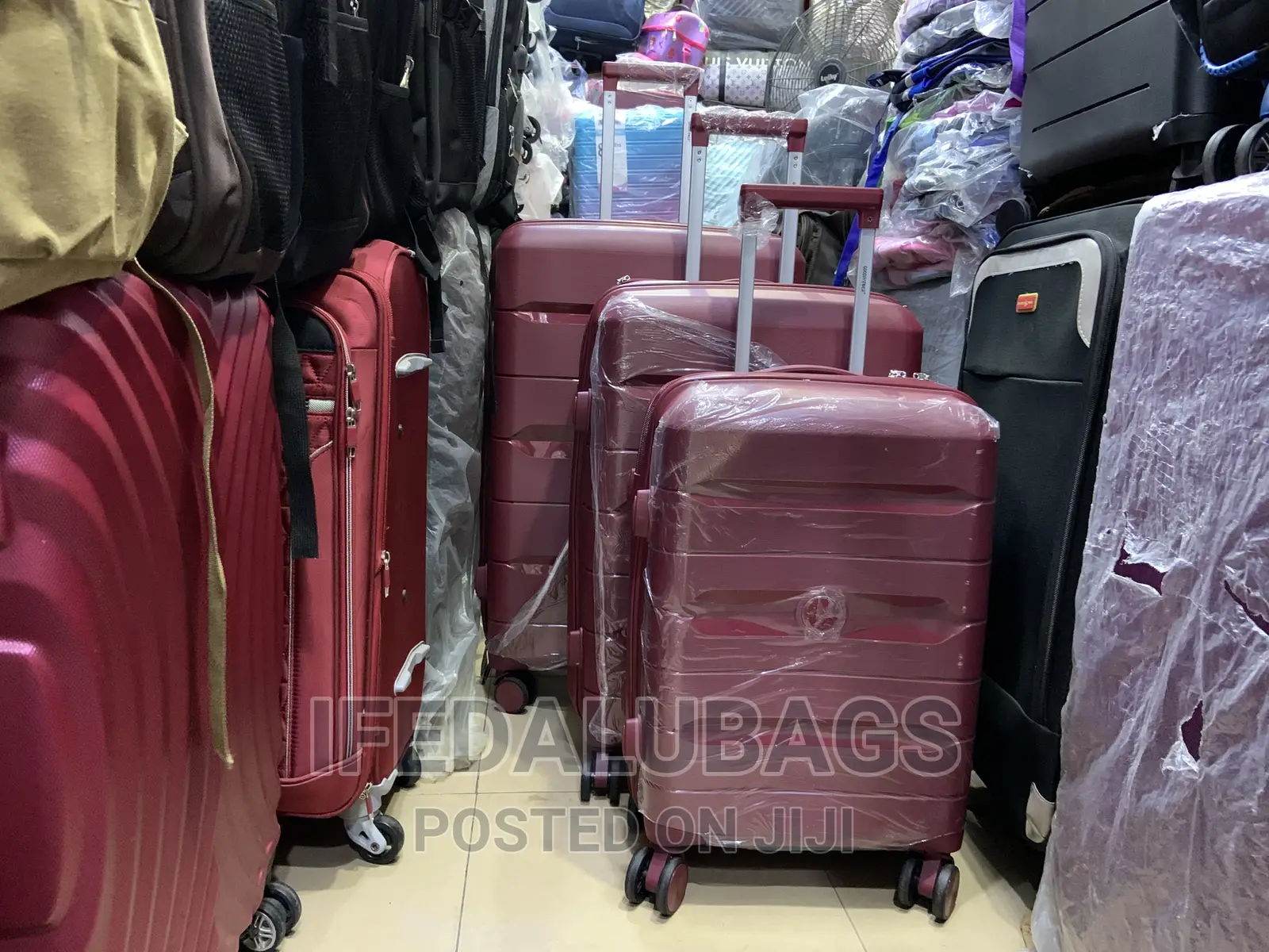 Set of Quality Unbreakable Plastic Travel Luggage