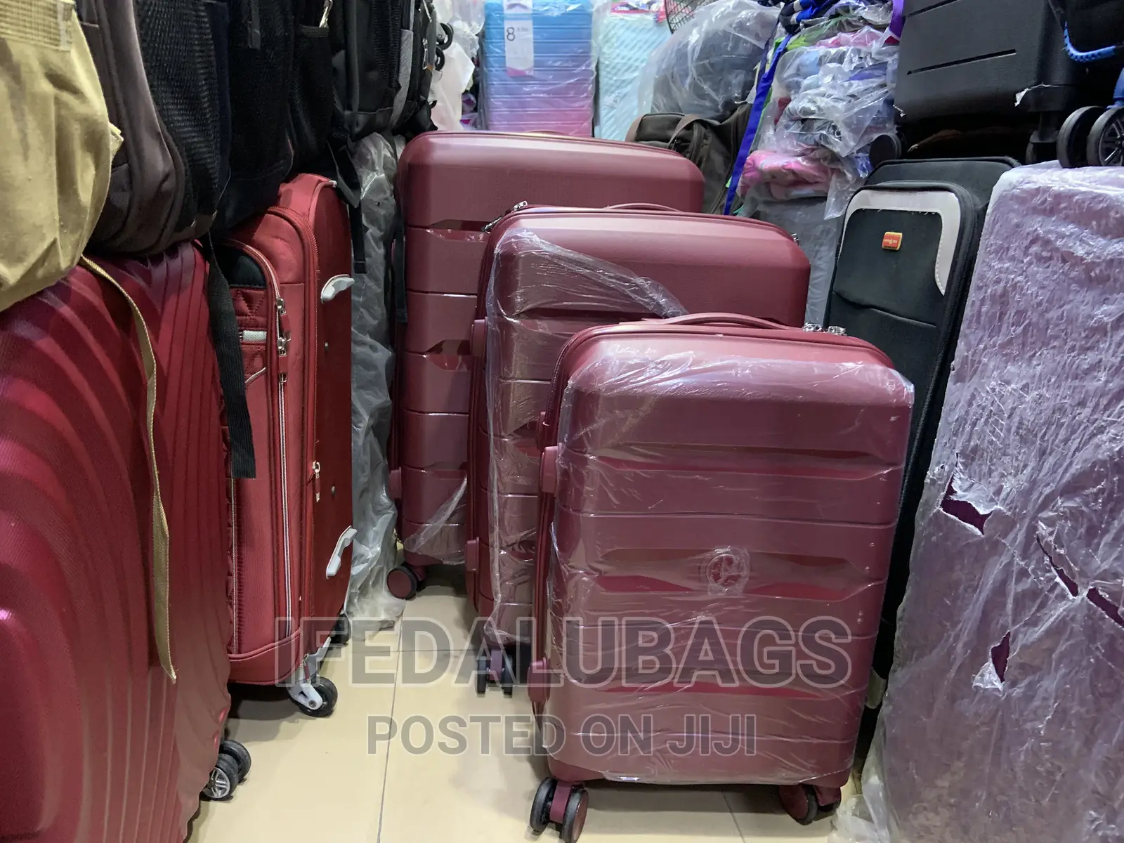 Set of Quality Unbreakable Plastic Travel Luggage