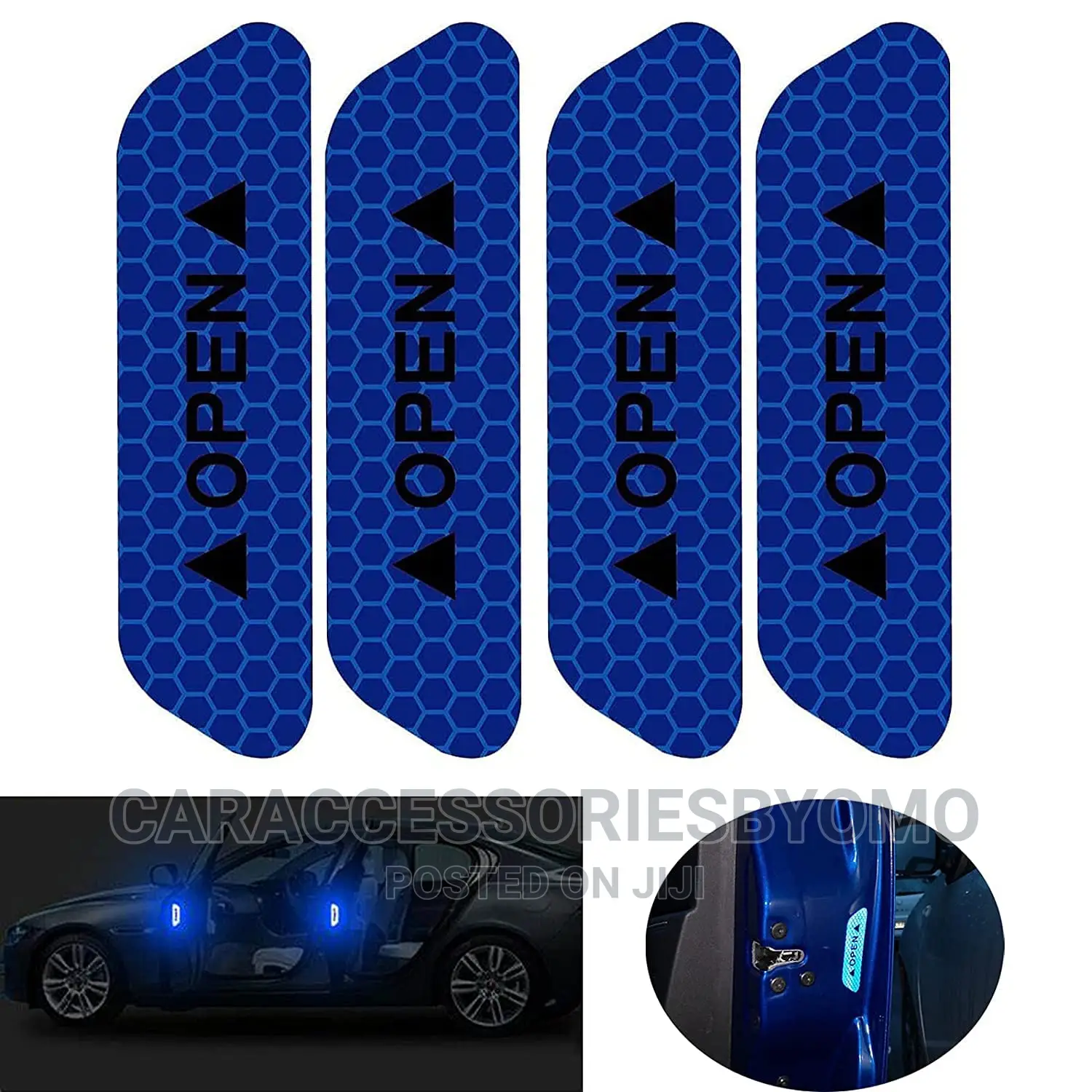 4pcs Car Door Open Sign