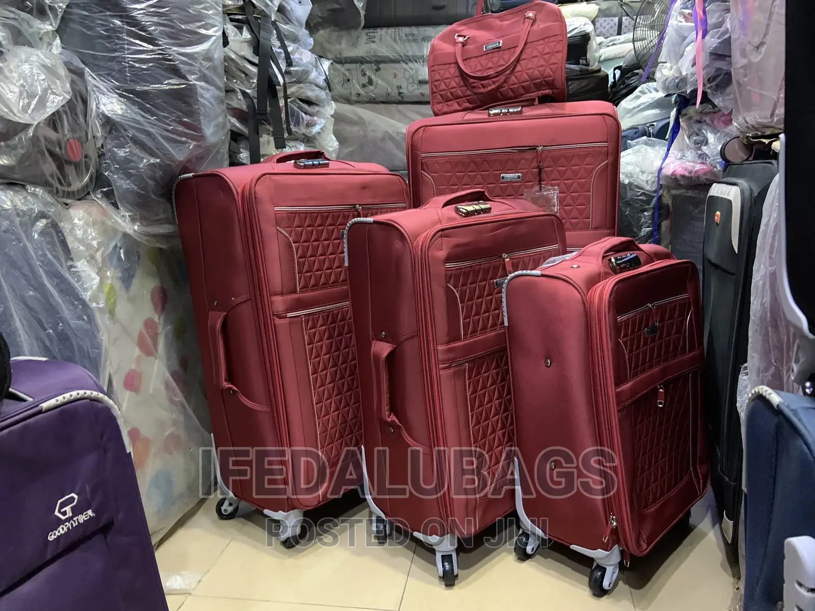 Set of Quality Red Star Express Travel Luggage