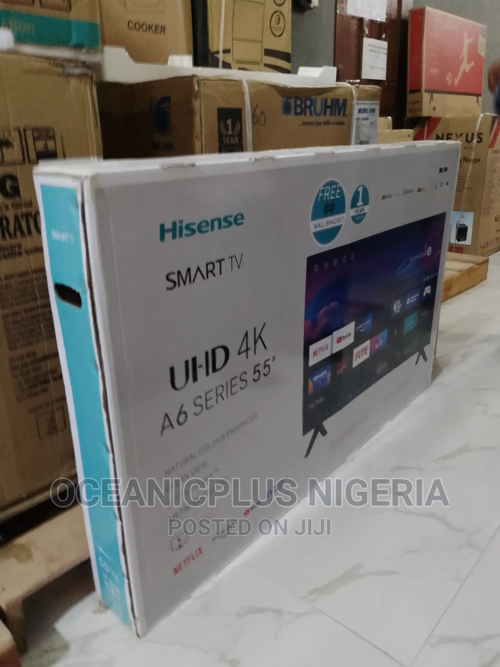 Very Smart Hisense 55 Inches Frameless TV With Bluetooth