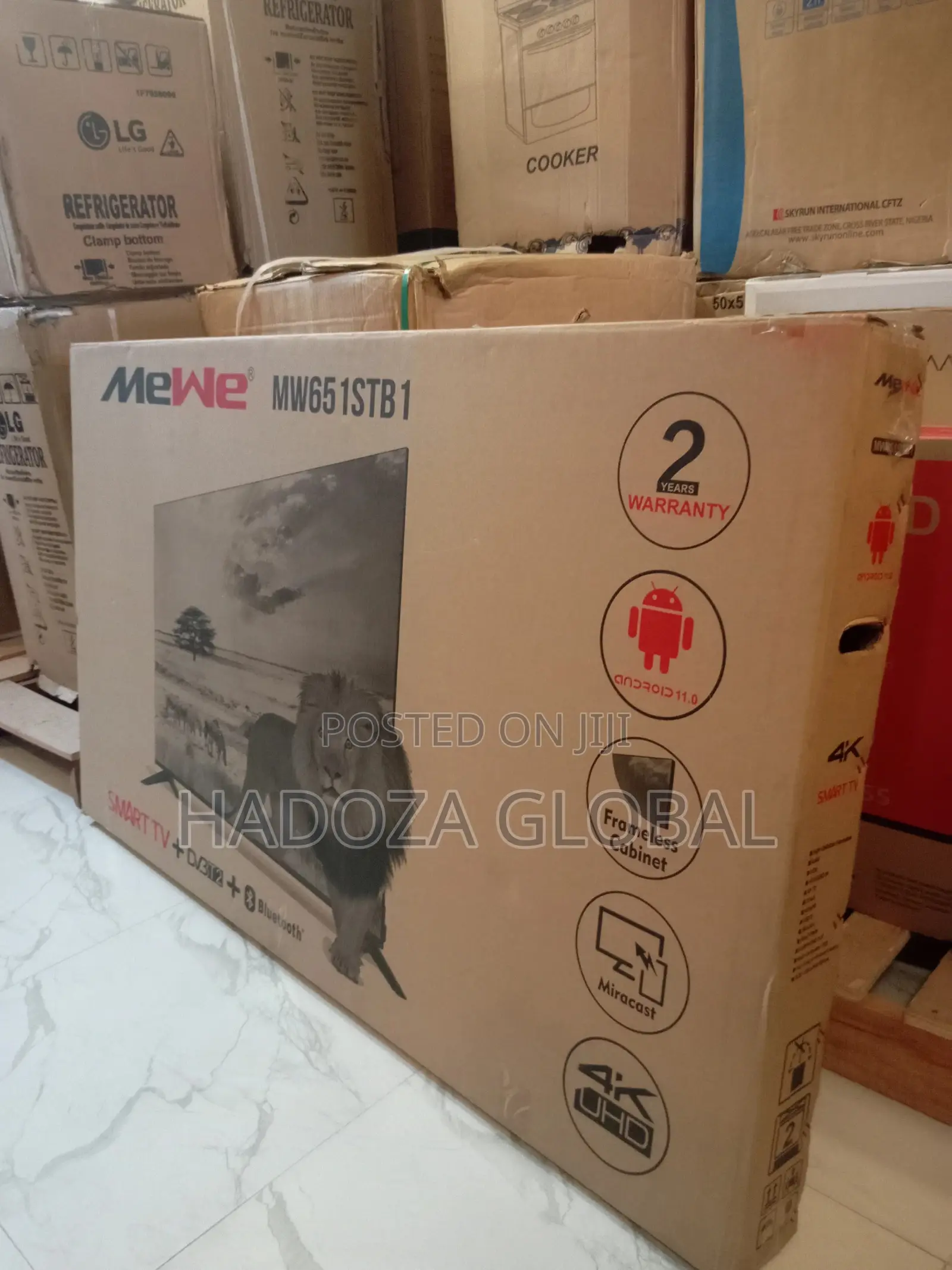 Mewe 65inches Smart Tv ,Frameless (Mw651stb1)