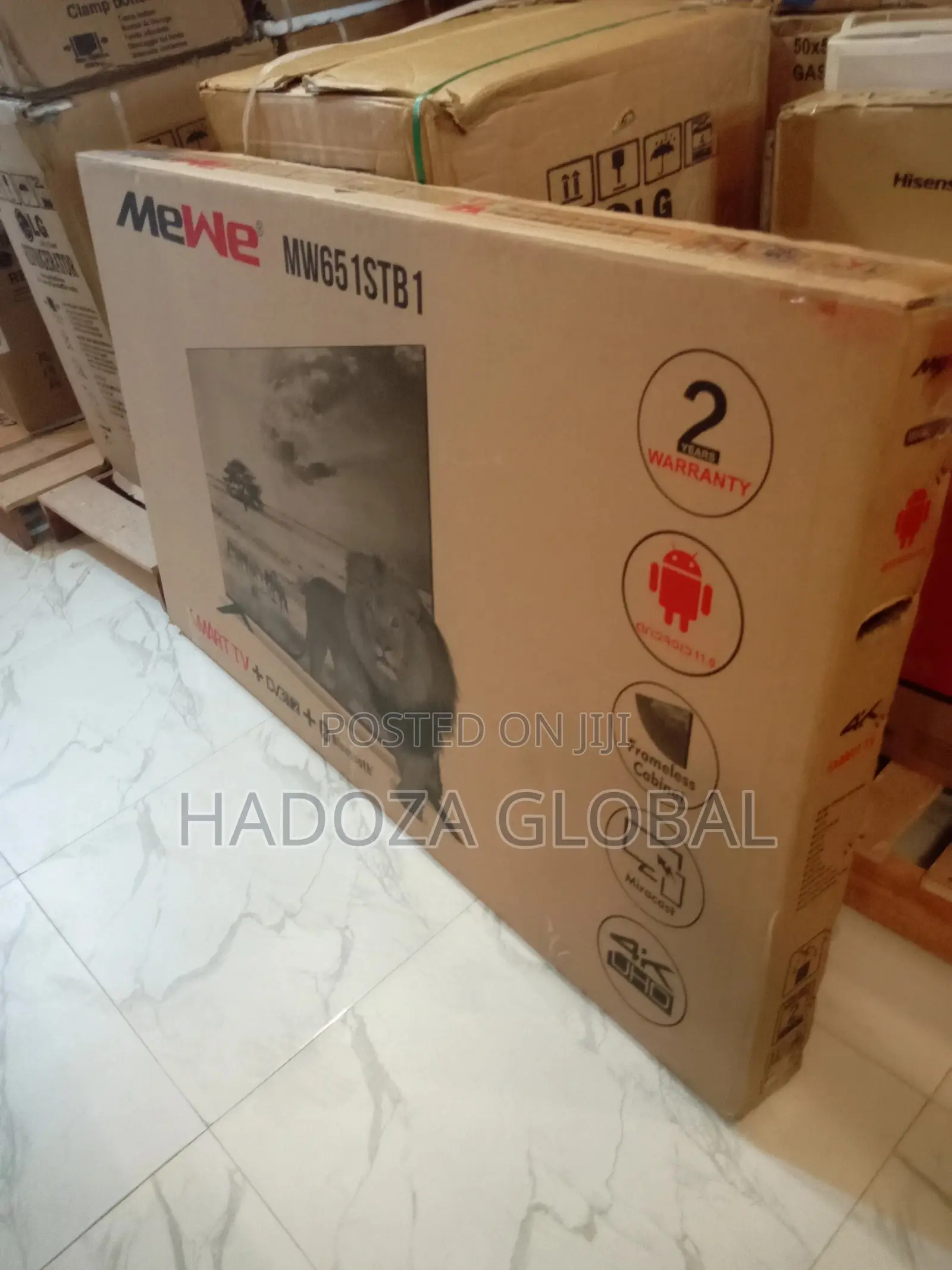 New Mewe 65inches Smart Tv ,Frameless (Mw651stb1)