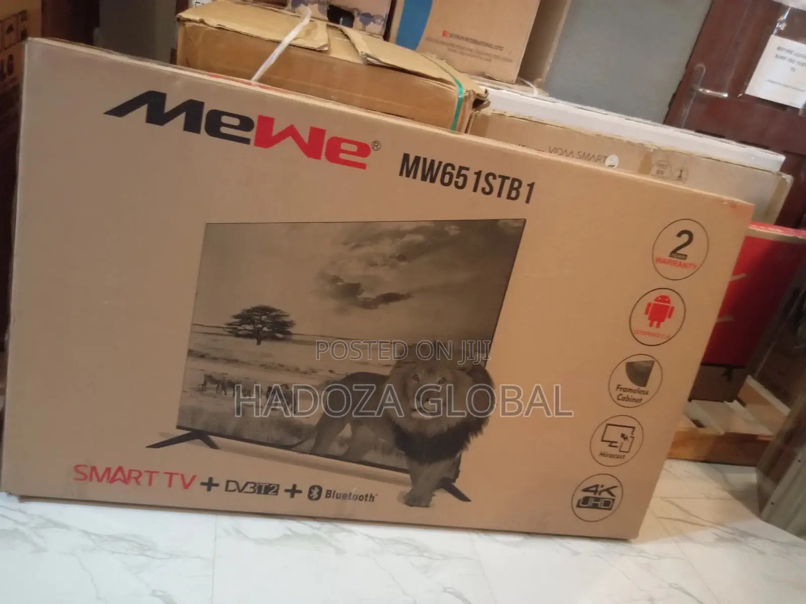 Quality Mewe 65inches Smart Tv ,Frameless (Mw651stb1)