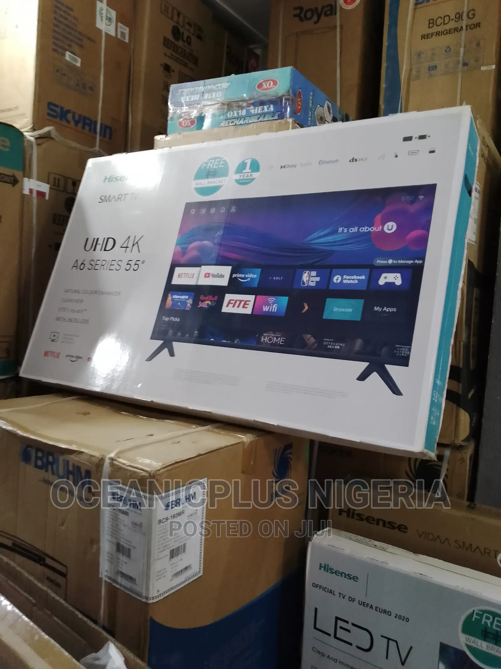 The New Hisense 55 Inches A6 Series Smart Frameless TV