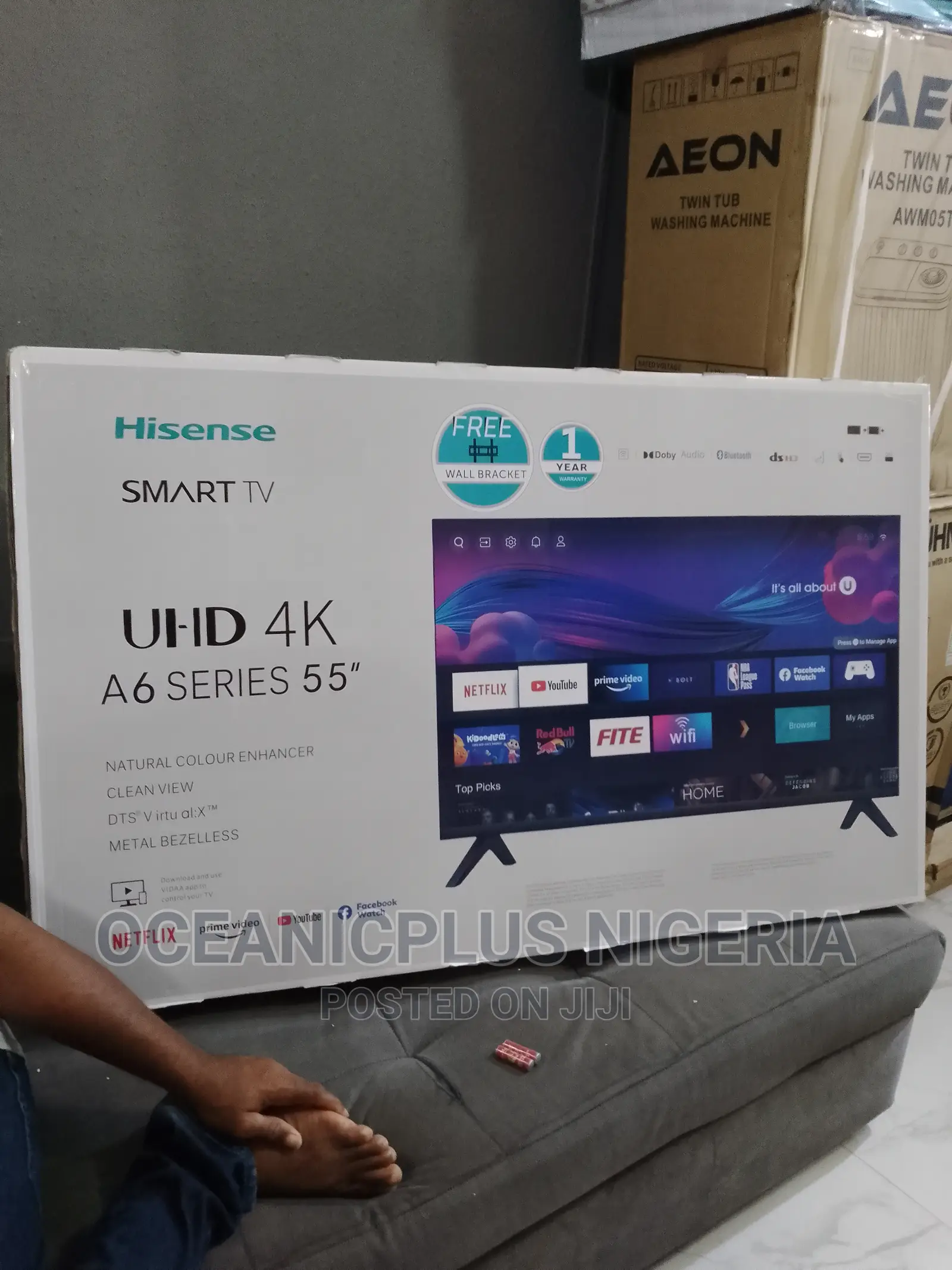 Best Classic Hisense 55 Inches A6 Series Smart Frameless TV