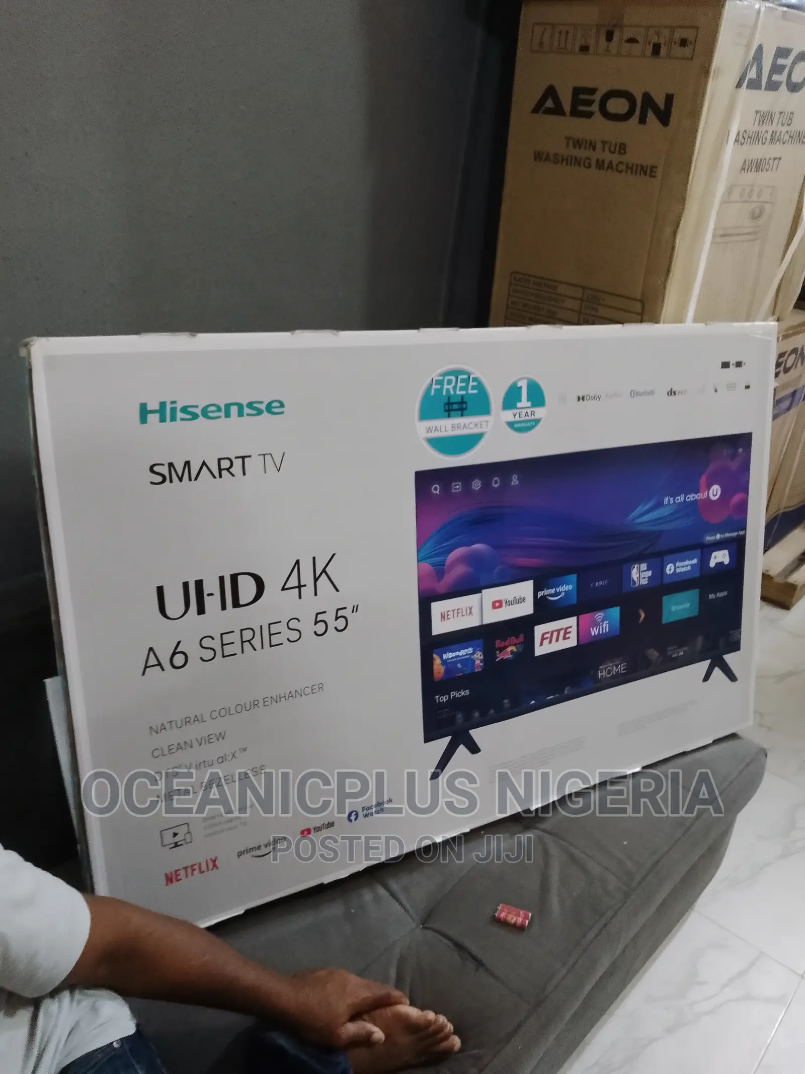 Hisense 55 Inches A6 Series Smart Frameless TV With Bluetoot