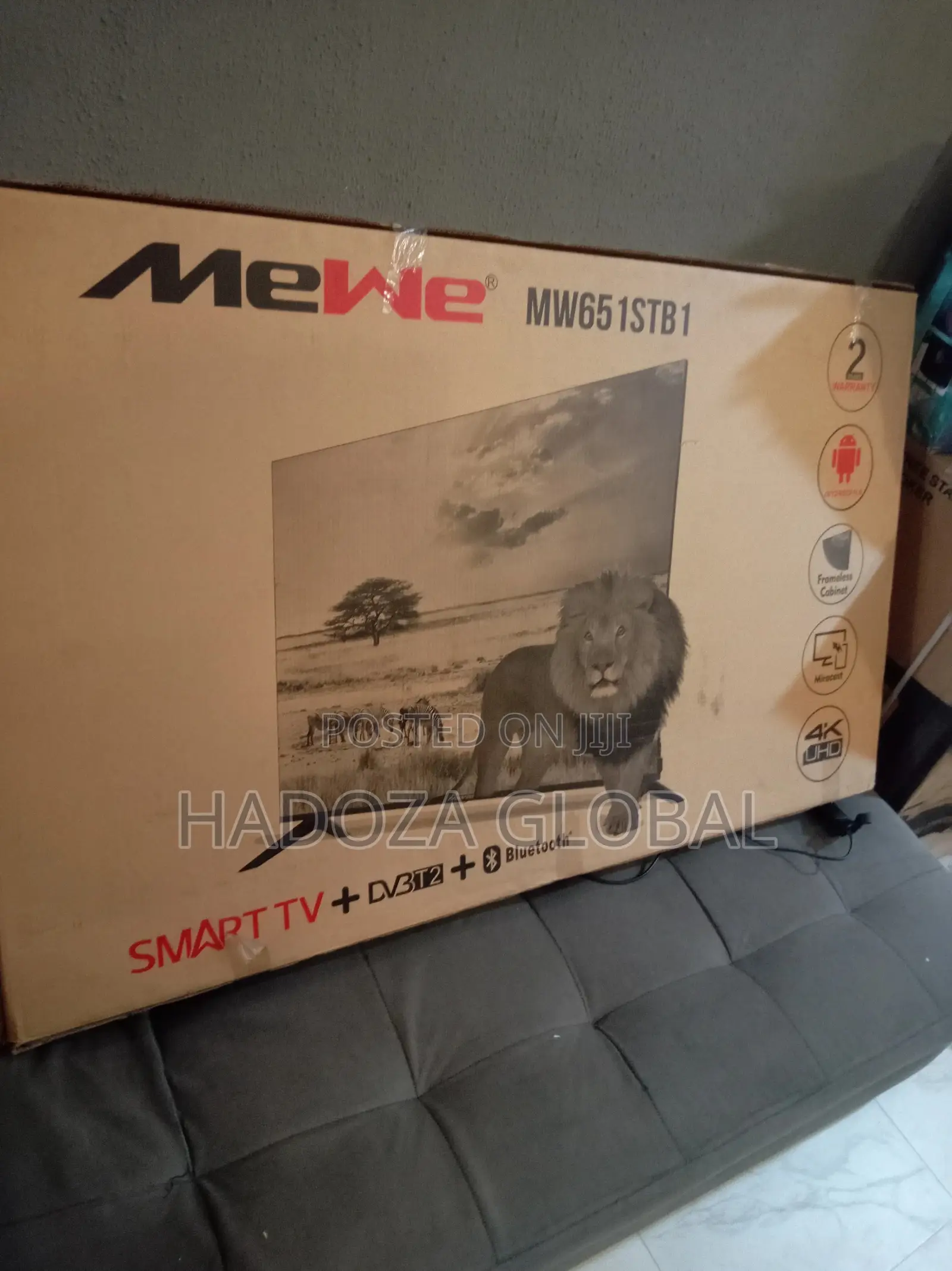 Energy Saving Mewe 65inches Smart Tv ,Frameless (Mw651stb1)