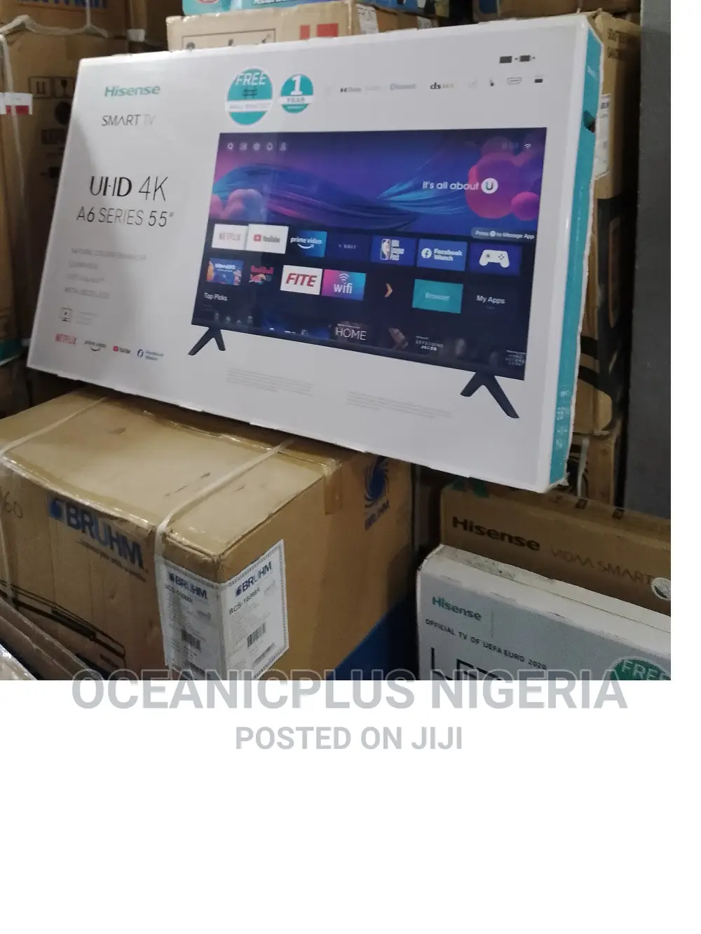 Very Good Hisense A6 Series/ 55 Inches Smart TV Frameless